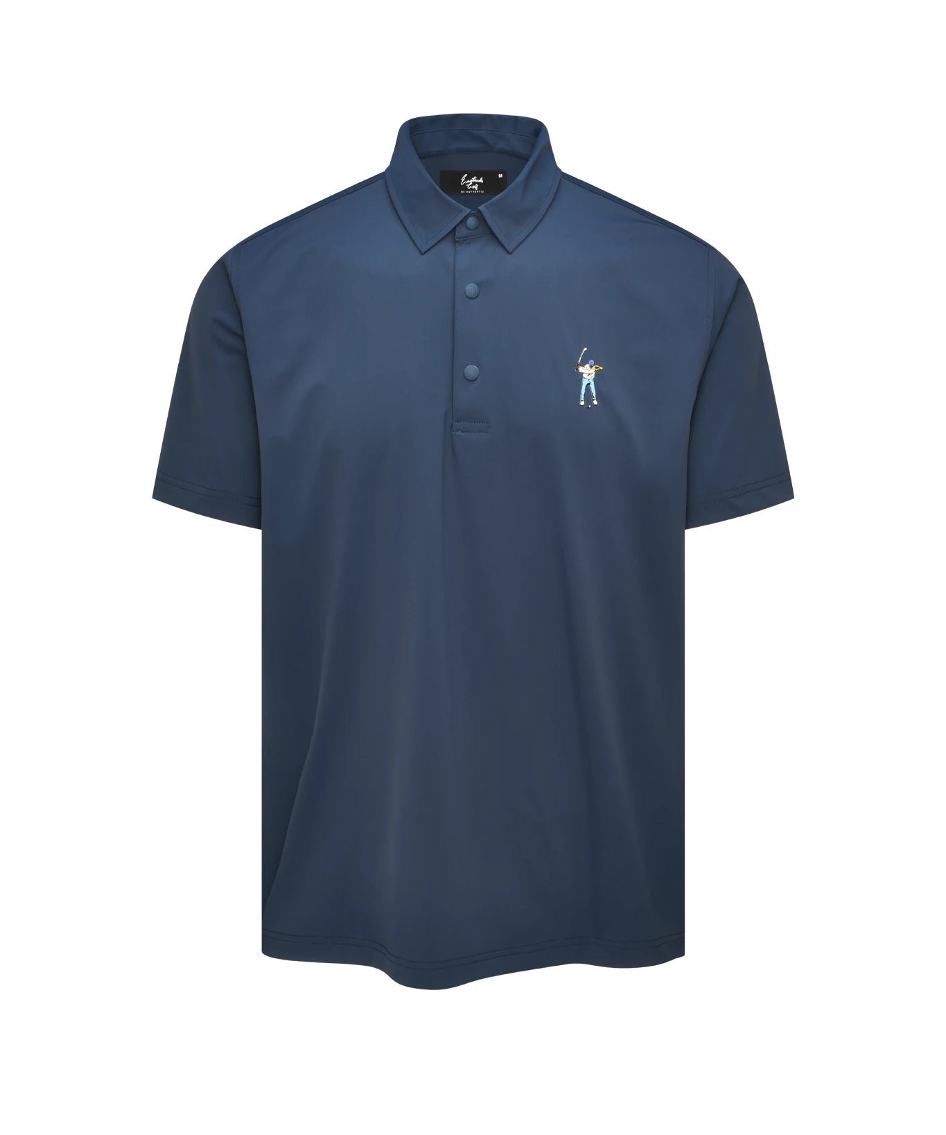 Midnight Navy Men's Snap Placket Polo