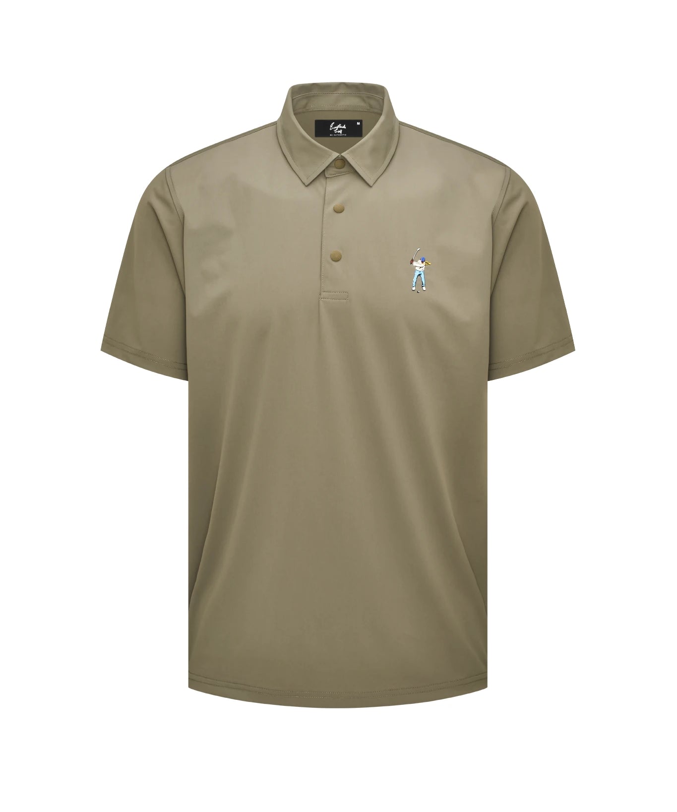 Eastside Golf Olive Men's Snap Placket Polo