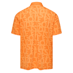 Cantalope Shuffle Print Eastside Golf Men's Snap Placket Polo