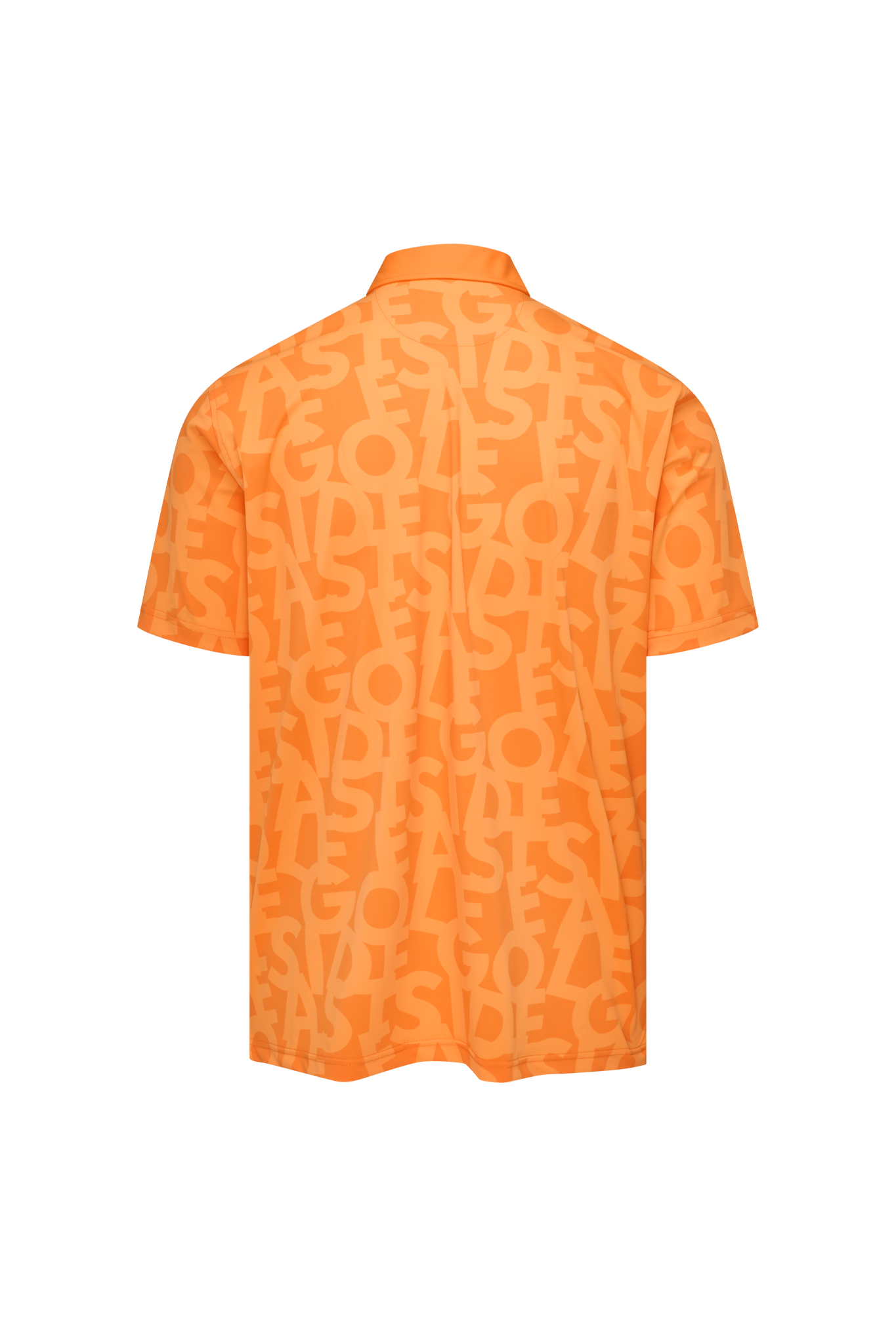 Cantalope Shuffle Print Eastside Golf Men's Snap Placket Polo