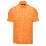 Cantalope Shuffle Print Eastside Golf Men's Snap Placket Polo