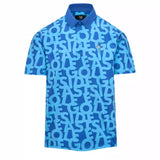 Shuffle Print Snap Placket Polo