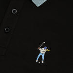 Eastside Golf Black Multi Men's Follow Through Polo