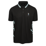 Black Multi Eastside Golf Men's Follow Through Polo