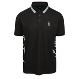 Black Multi Eastside Golf Men's Follow Through Polo