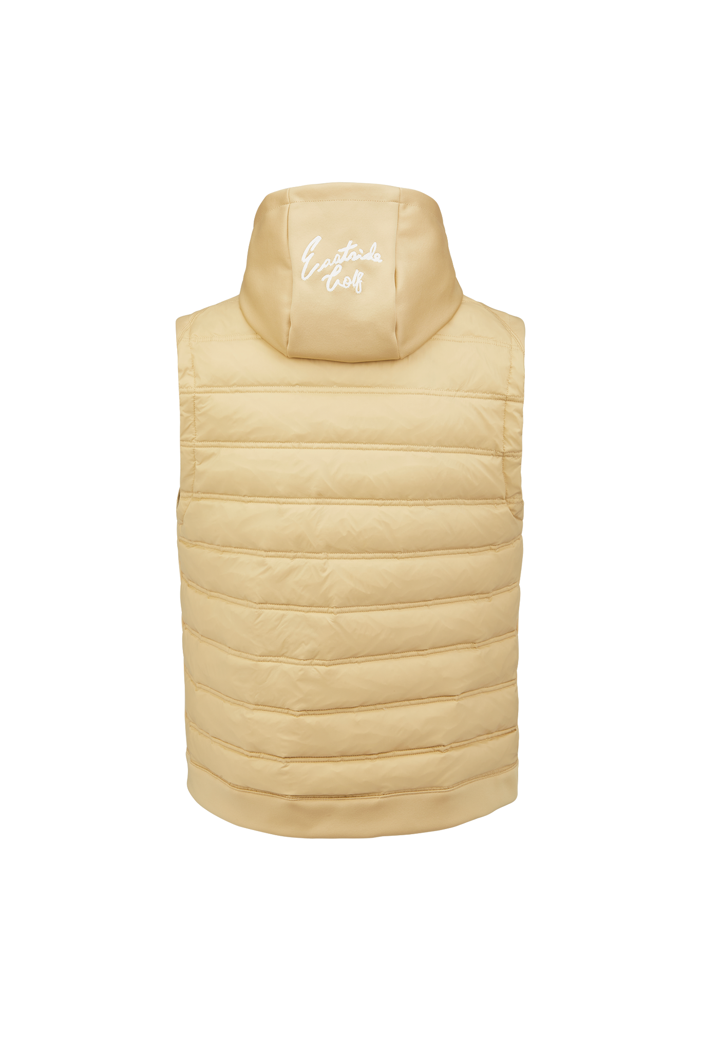 Pale Khaki Eastside Golf Men's Hooded Puffer Vest