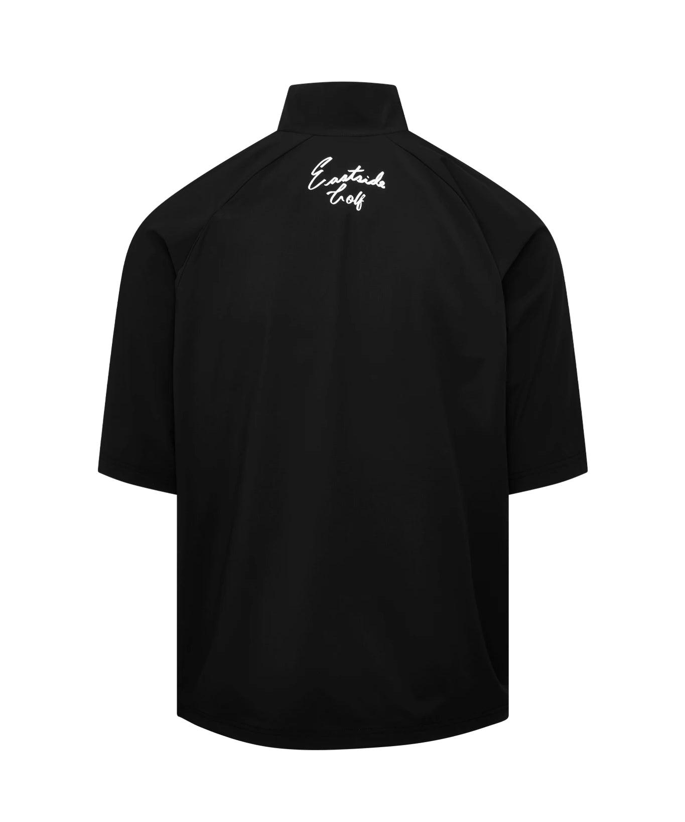 Black Eastside Golf Men's Short Sleeve Tech 1/2 Zip Mockneck Shirt