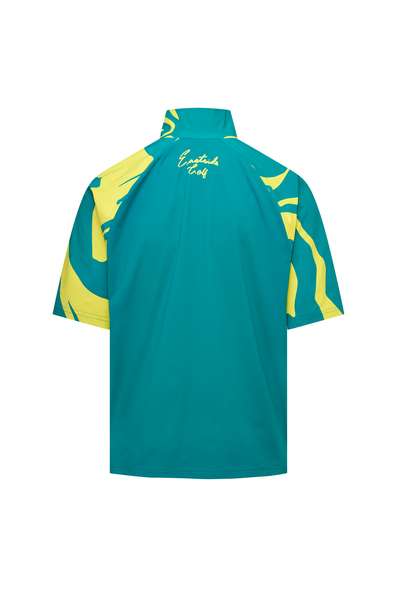 Print Eastside Golf Men's Short Sleeve Tech 1/2 Zip Mockneck Shirt