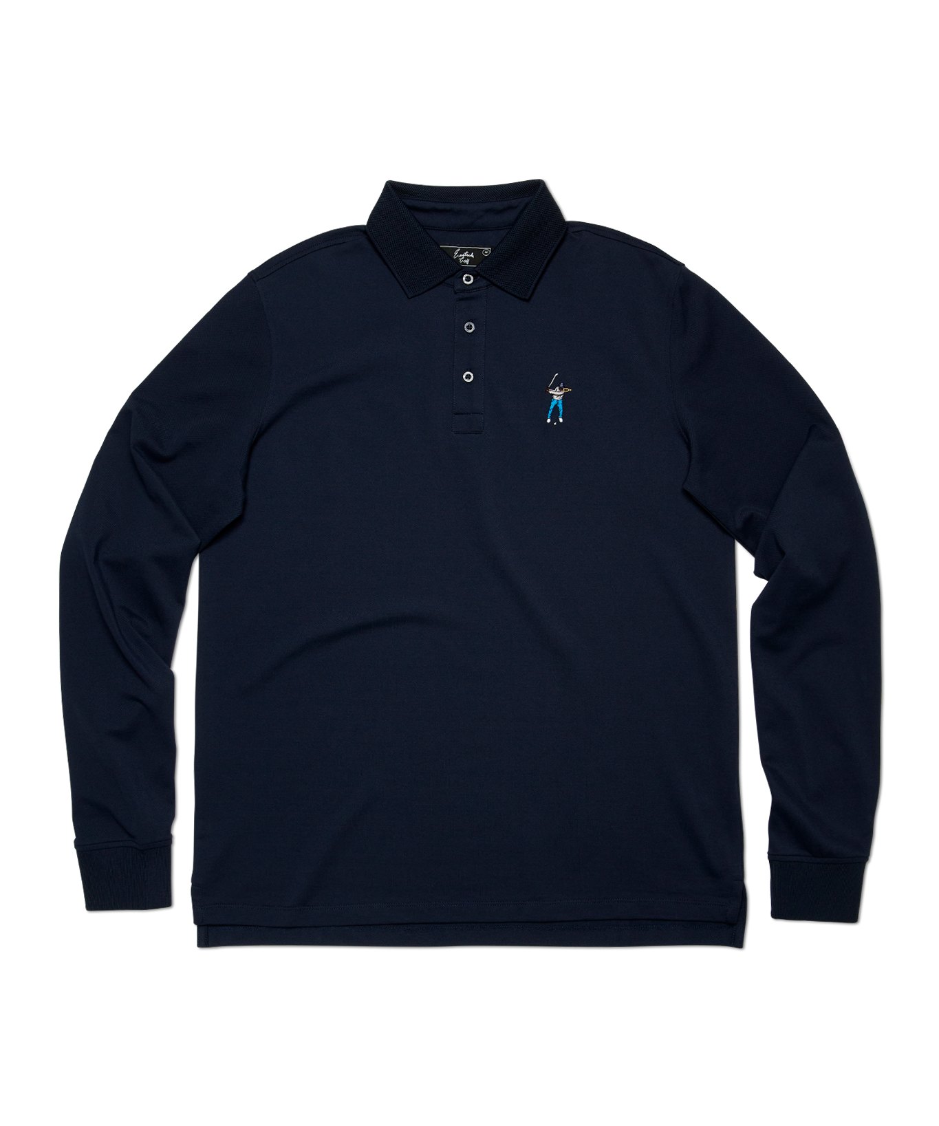 Eastside Golf Men's Long Sleeve Polo Midnight