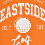 Orange Peel Eastside Golf Womens Oversized Cropped Tee