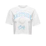 Bright White/Clear Sky Eastside Golf Womens Oversized Cropped Tee