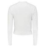 Bright White Eastside Golf Womens L/S Banded Cropped Tee