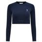 Midnight Navy Eastside Golf Womens L/S Banded Cropped Tee