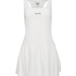 Bright White Eastside Golf Womens Flippy Racer-Backed Romper