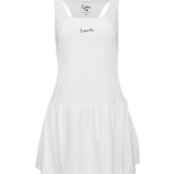Bright White Eastside Golf Womens Flippy Racer-Backed Romper