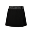 Black Script Pattern Print Eastside Golf Womens Mini-Pleat Skirt