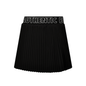 Black Script Pattern Print Eastside Golf Womens Mini-Pleat Skirt