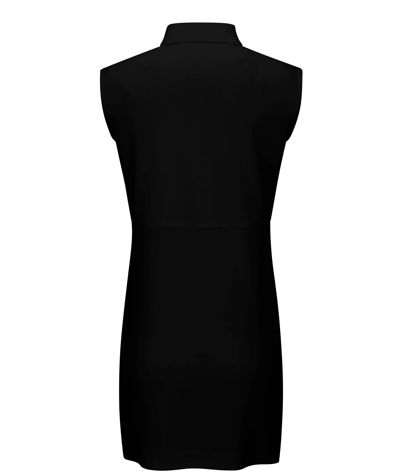 Black Eastside Golf Womens Sleeveless Polo Slit Dress