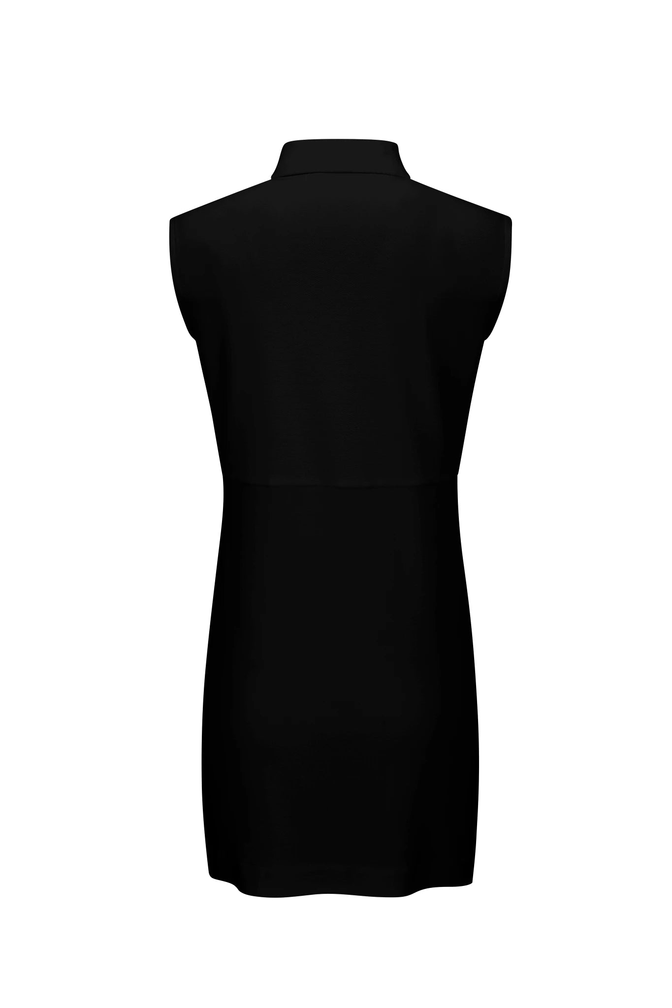 Black Eastside Golf Womens Sleeveless Polo Slit Dress