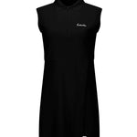 Black Eastside Golf Womens Sleeveless Polo Slit Dress