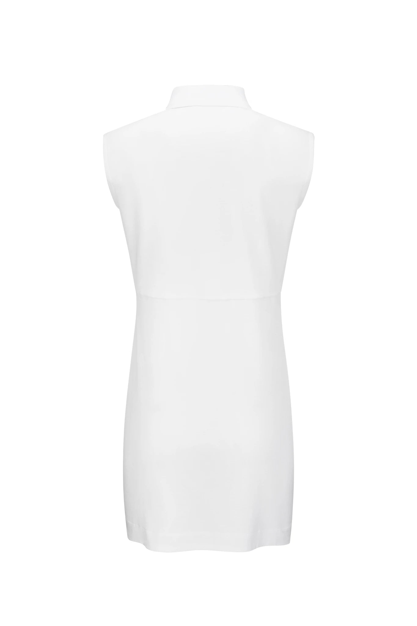 Bright White Eastside Golf Womens Sleeveless Polo Skit Dress