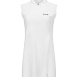 Bright White Eastside Golf Womens Sleeveless Polo Skit Dress