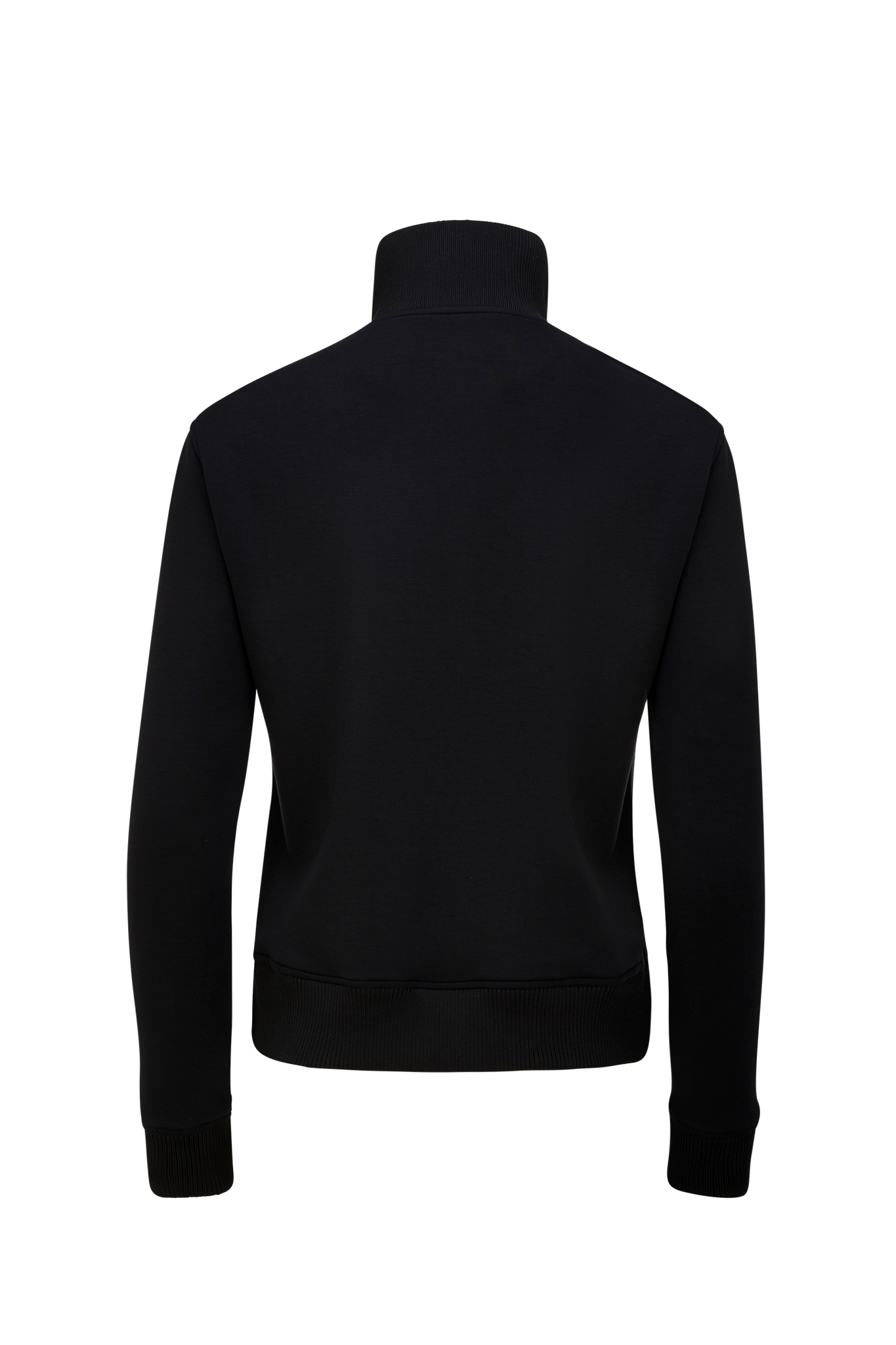 Black Eastside Golf Womens Tech Fleece Knit Collar Jacket