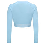 Clear Sky Eastside Golf Womens L/S Banded Cropped Tee