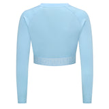 Clear Sky Eastside Golf Womens L/S Banded Cropped Tee