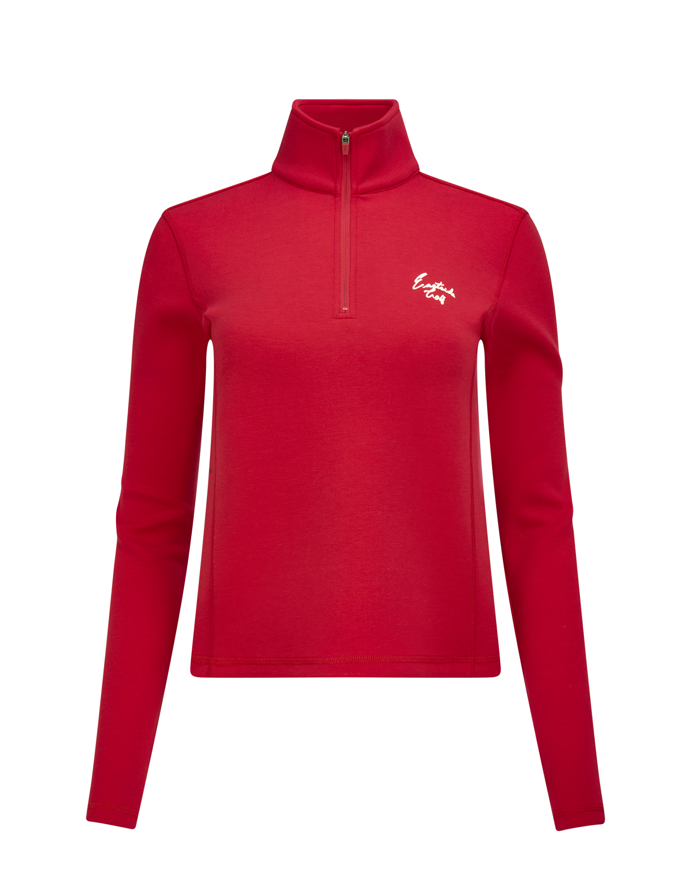 Jalapeno Red Eastside Golf Womens Tech Fleece Quarter Zip