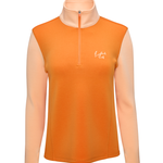 Orange Peel/Cantalope Eastside Golf Womens Tech Fleece Quarter Zip