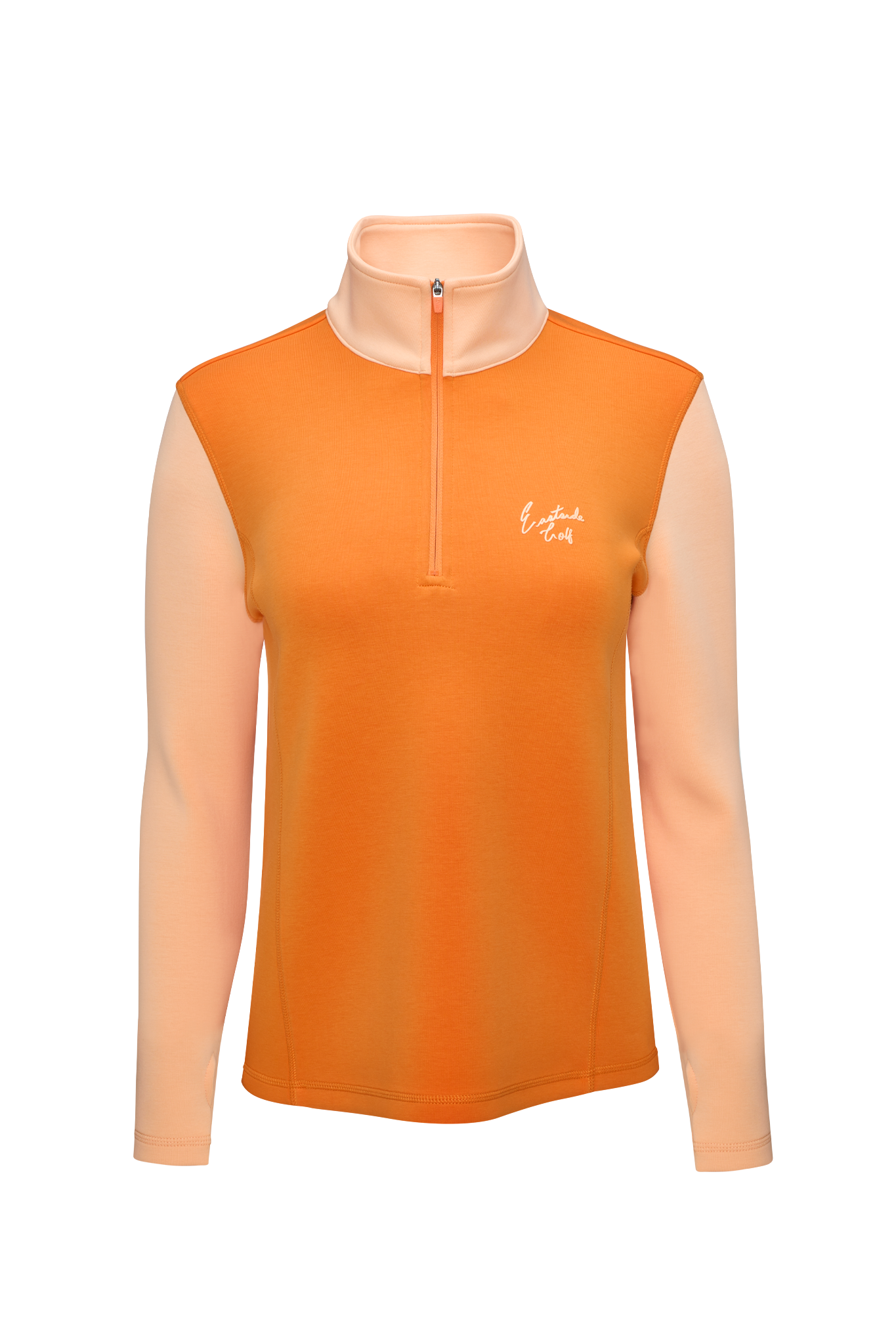 Orange Peel/Cantalope Eastside Golf Womens Tech Fleece Quarter Zip