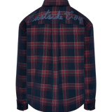 Midnight Navy/Cranberry Corduroy Shirt