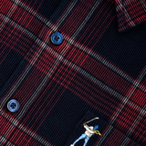 Midnight Navy/Cranberry Corduroy Shirt