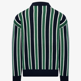 Prime Green/Midnight Navy Polo Sweater