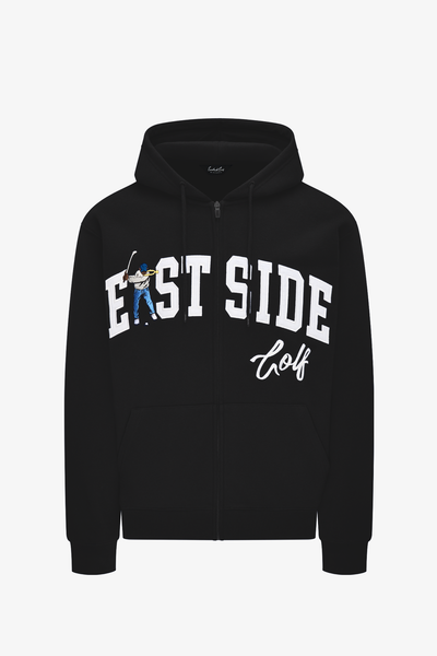Black Eastside A Full Zip Hoodie
