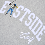 LT HTR Grey Eastside A Brushed Back Pique Hoodie