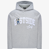 LT HTR Grey Eastside A Brushed Back Pique Hoodie