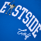Royal Blue Eastside A Brushed Back Pique Hoodie