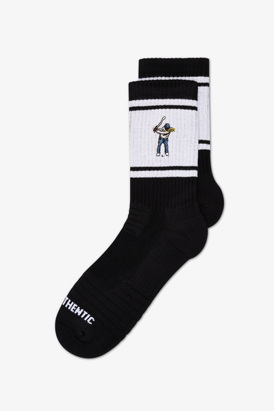 Retro Striped Calf Sock