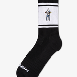 Retro Striped Calf Sock