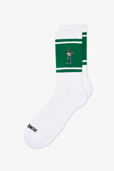 Retro Striped Calf Sock