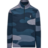 Midnight Navy Signature 1/4 Zip - Camo Print