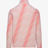 Pumice/Lava Signature 1/4 Zip - Wave Stripe