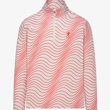 Pumice/Lava Signature 1/4 Zip - Wave Stripe