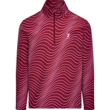 Cranberry Signature 1/4 Zip - Wave Print
