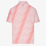 Pumice/Lava Signature Polos - Wave Stripe