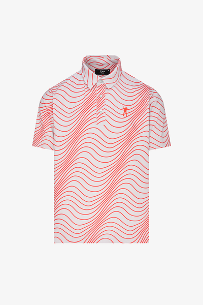 Pumice/Lava Signature Polos - Wave Stripe