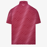 Cranberry Signature Polo - Wave Print