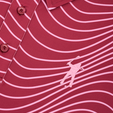 Cranberry Signature Polo - Wave Print